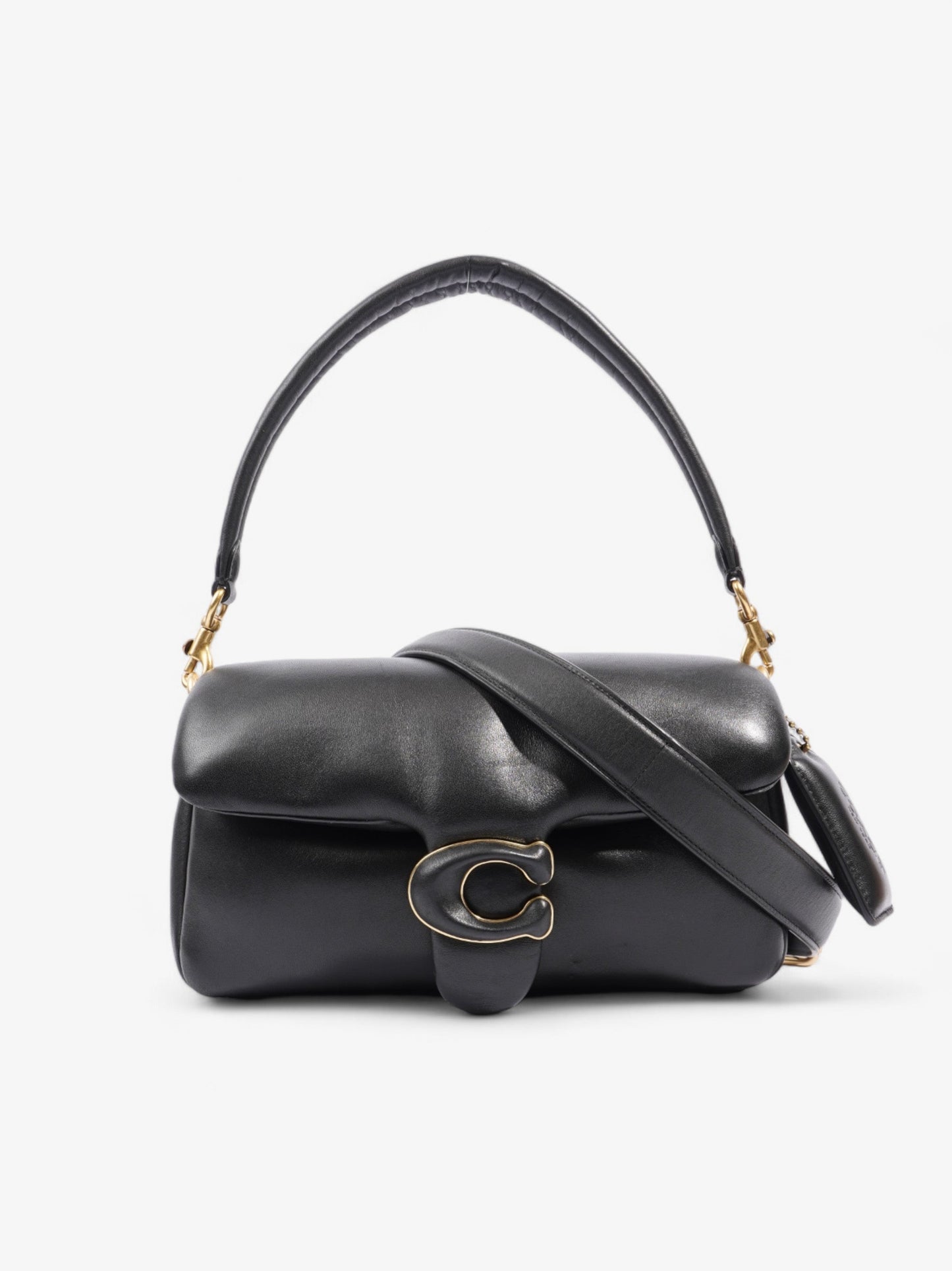Coach Pillow Tabby Black Nappa Leather 26