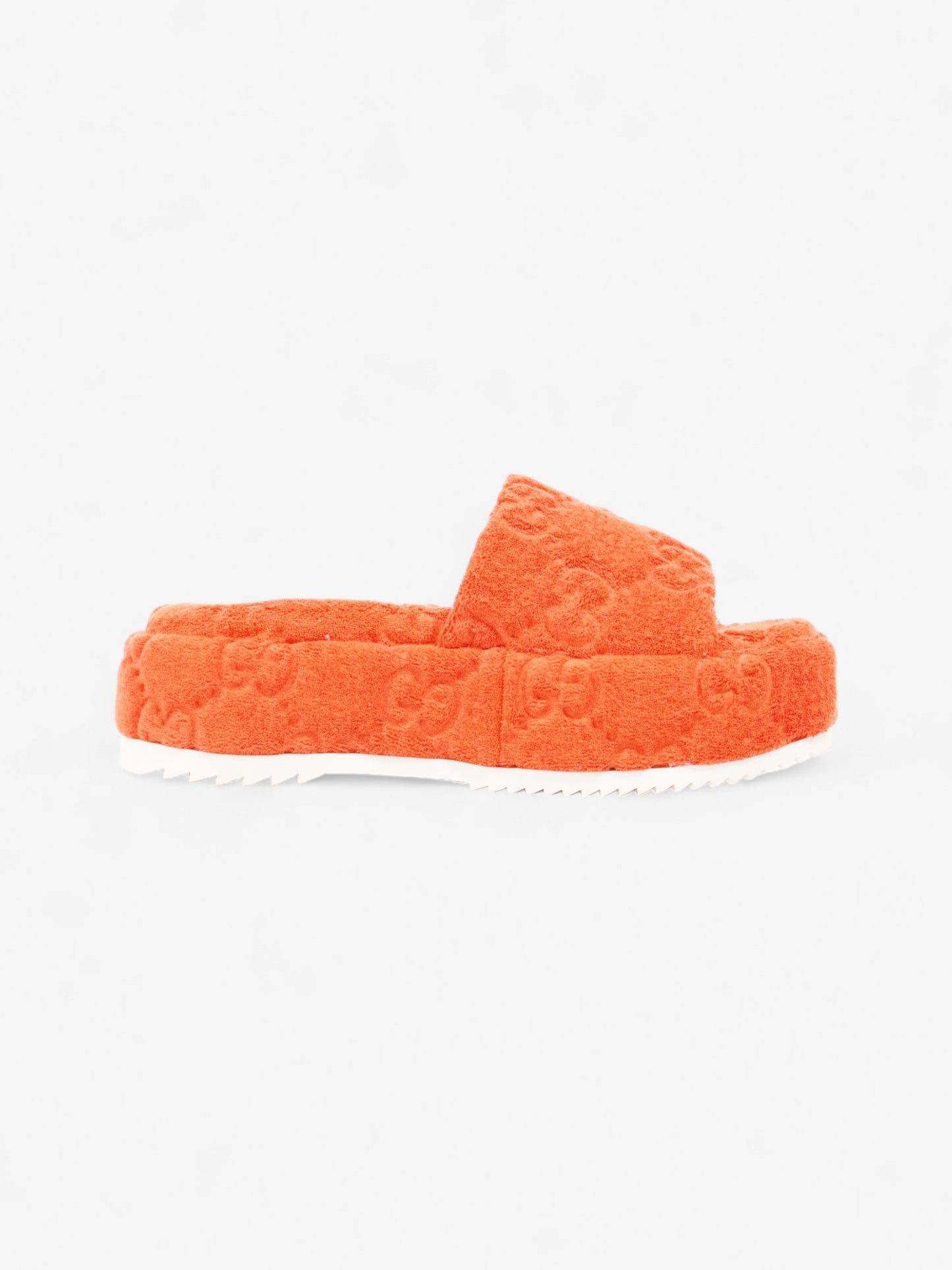 Gucci GG Platform Sandals Orange Cloth EU 36 UK 3