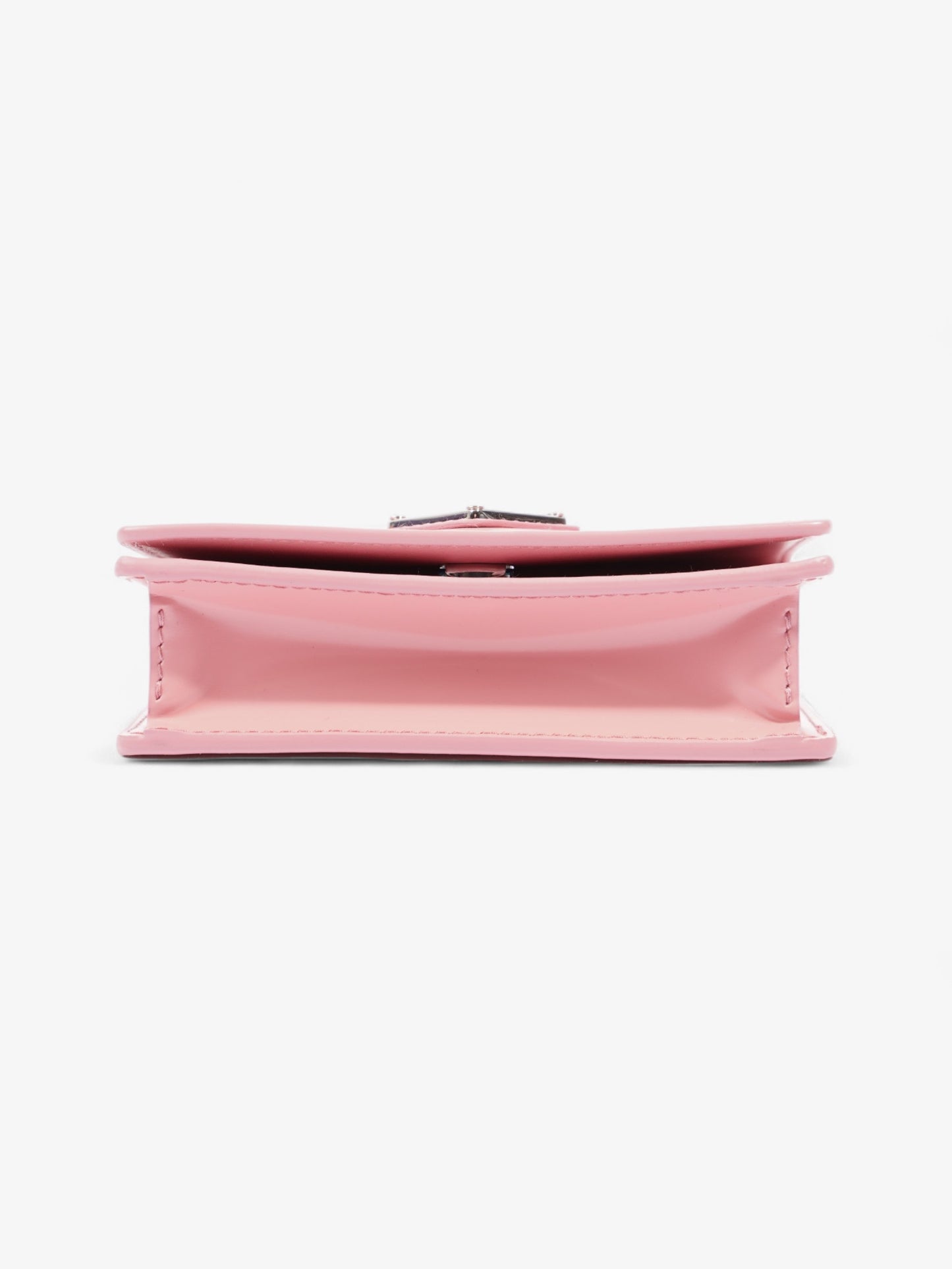 Prada Logo Wallet on Chain Pink Leather Mini
