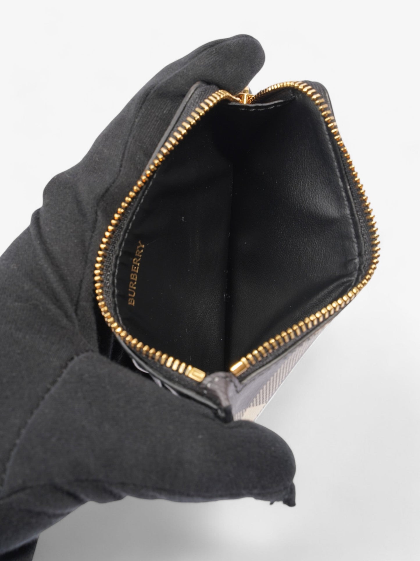 Burberry Somerset Card Case Black / Calico Polyester