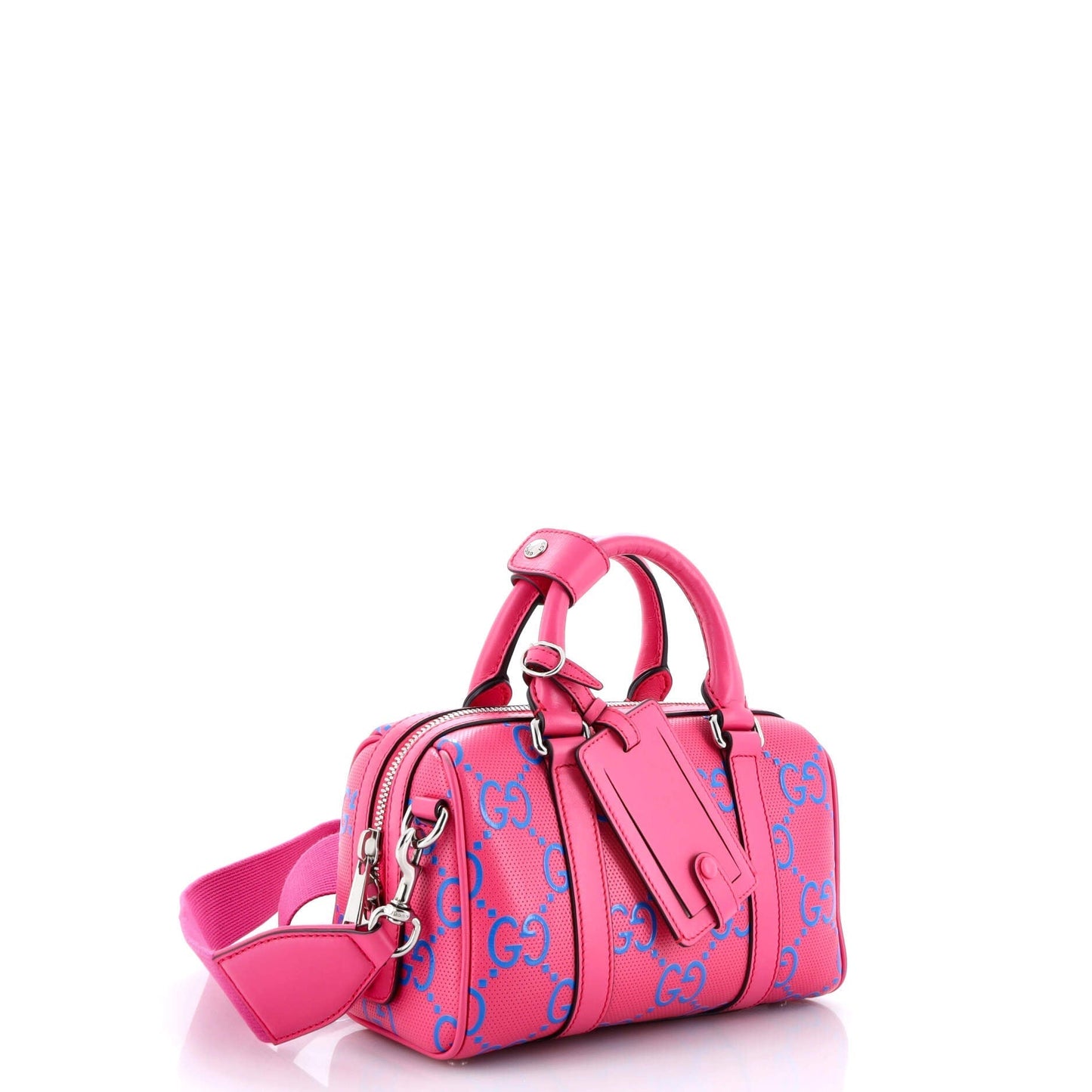 Duffle Bag GG Embossed Perforated Leather Mini