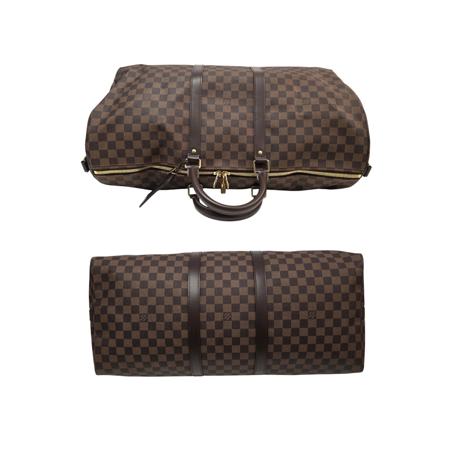 Louis Vuitton Damier Ebene Keepall Bandoulière 55 Duffel