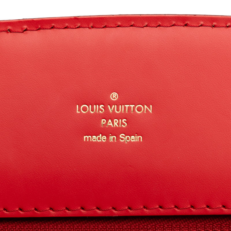 Louis Vuitton Monogram Phoenix PM Handbag M41537 Cochlear Red Brown PVC Leather  Louis Vuitton