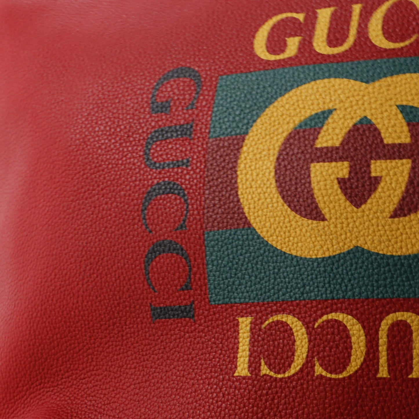 Logo Half-Moon Hobo Printed Leather