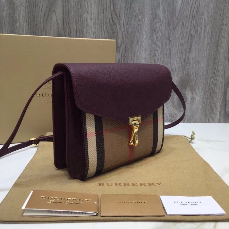 GLAMI Small Vintage Check And Crossbody Bag Brown For Women, Bags 9in/24cm
