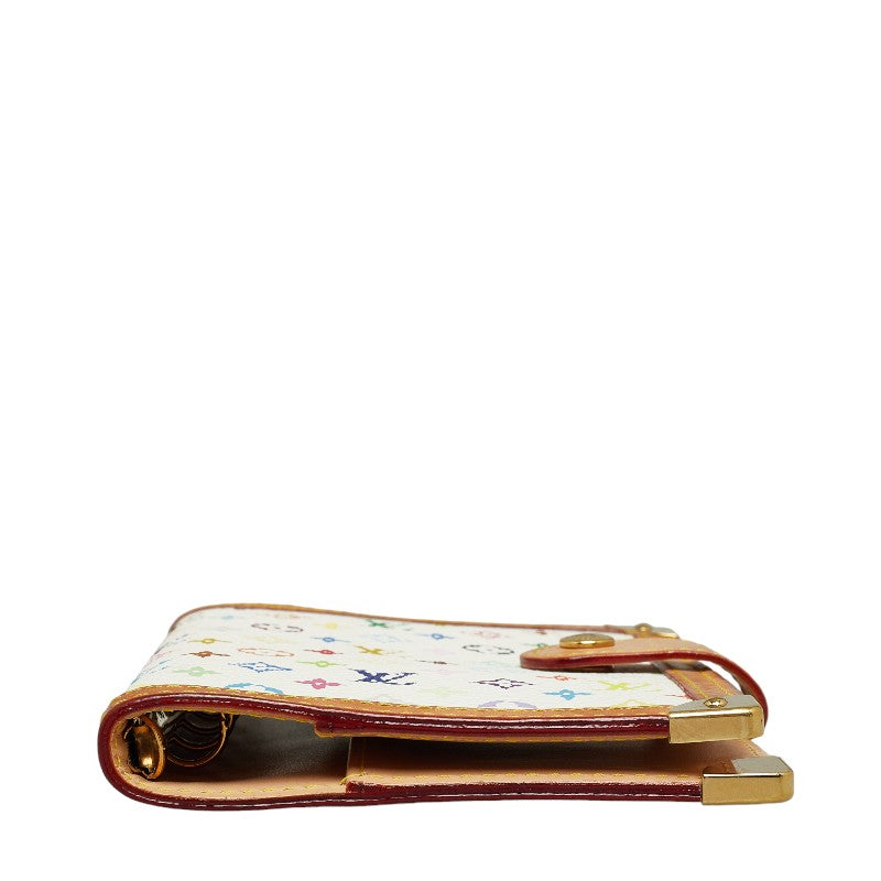 Louis Vuitton Multicolor Agenda PM Handbook Cover R20896 White PVC Leather  Louis Vuitton