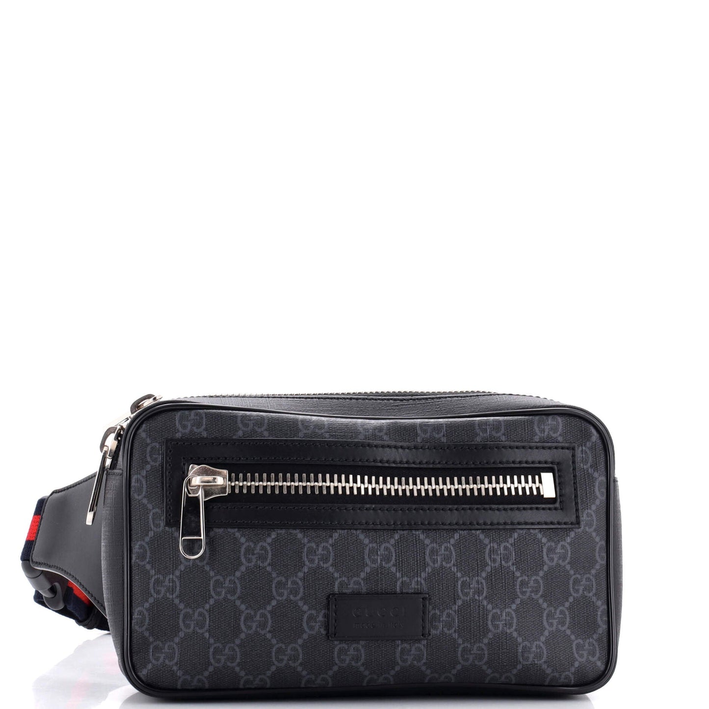 Soft Zip Belt Bag GG Coated Canvas Small