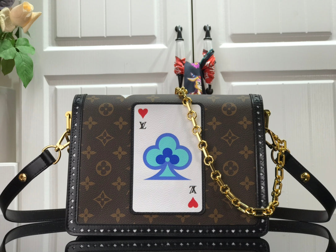 LV Dauphine MM Game On Monogram Canvas By Nicolas Ghesquiere For Women, WomenÃ¢â‚¬â„¢s Handbags, Shoulder And Crossbody Bags 9.8in/25cm LV M57448