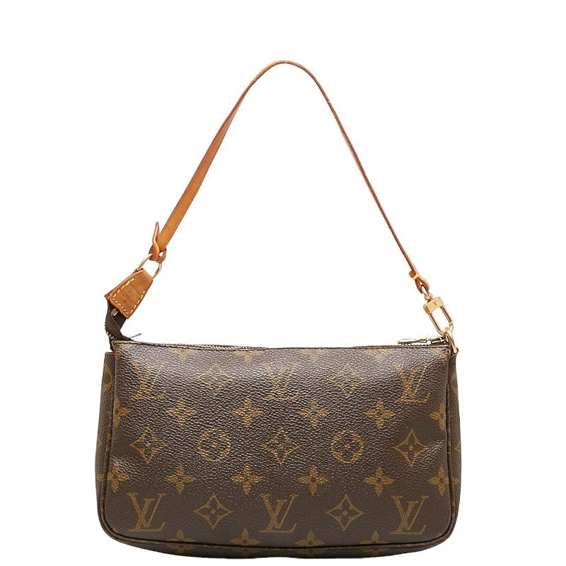 Louis Vuitton Pochette Accessories M51980 Brown PVC Leather