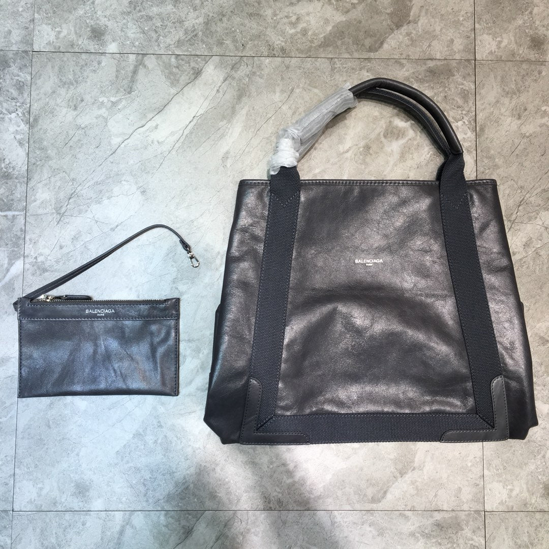 Balen Navy MeGLAMIum Cabas Tote Bag In Gray, For Women,  Bags 14.1in/36cm