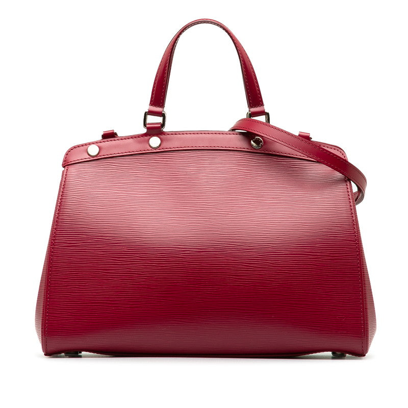 Louis Vuitton Epi Blair MM Tote Handbag Leather Carmine Red M4030E