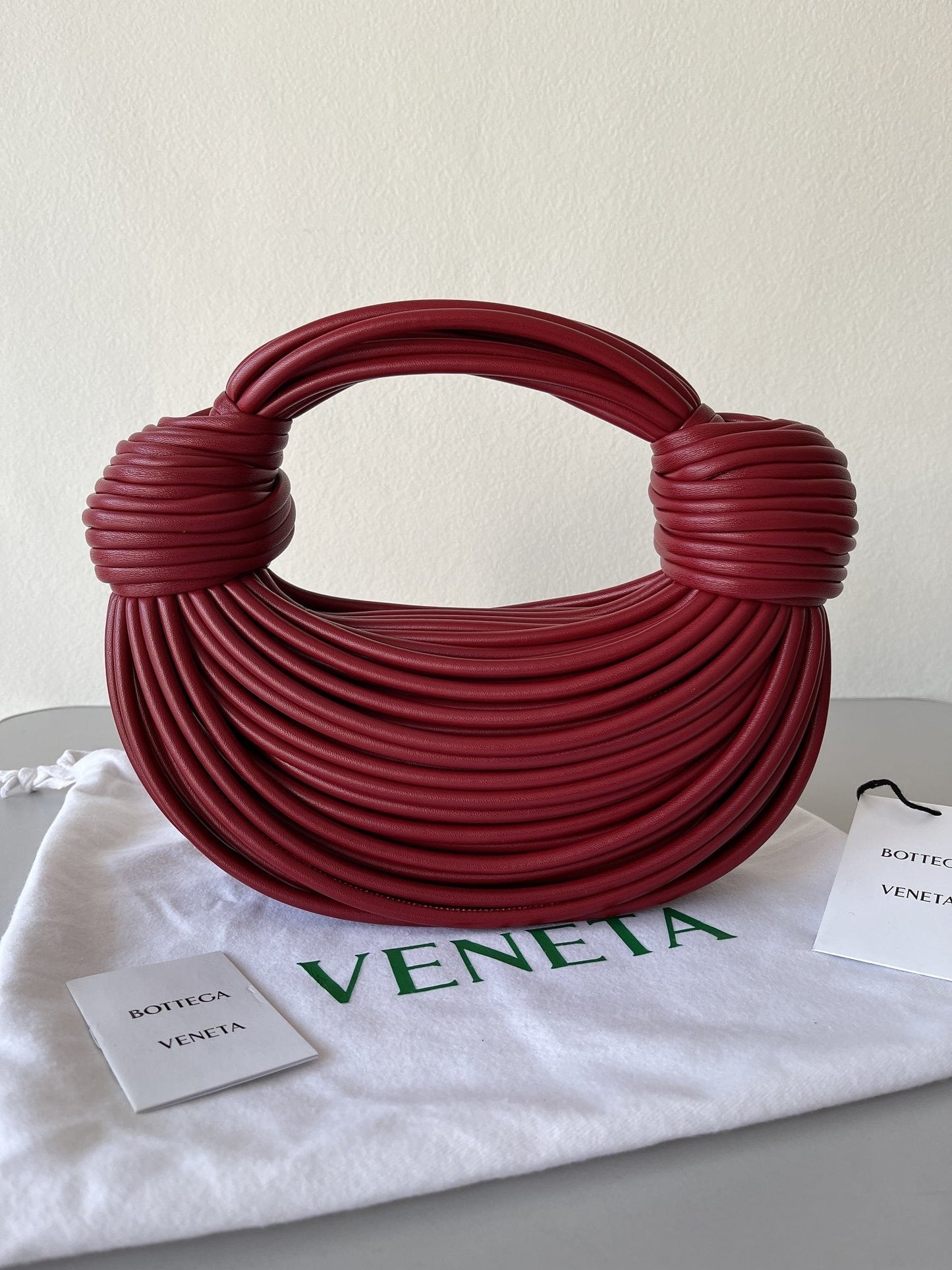 GLAMI Double Knot Red, For Women, Bags 9.8in/25cm