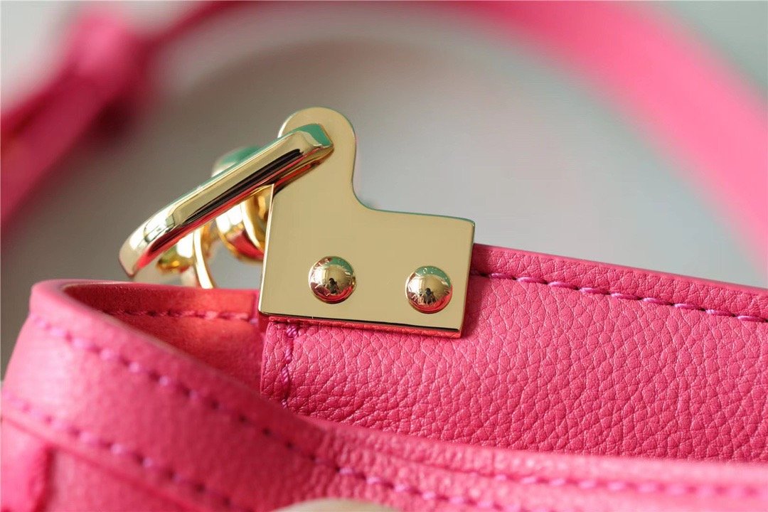 LV Mini Dauphine Monogram GlamIuo Pink For Women,  Shoulder And Crossbody Bags 7.9in/20cm LV M20747