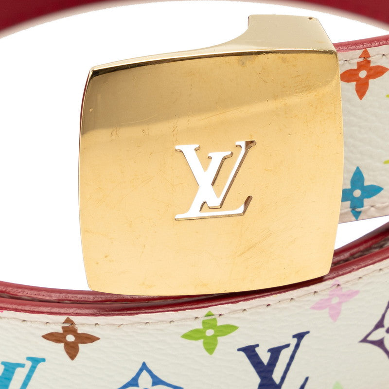 Louis Vuitton Monogram Multicolor Sanctuary Carré Belt M9682 Bronze Multicolor G PVC Leather  Louis Vuitton