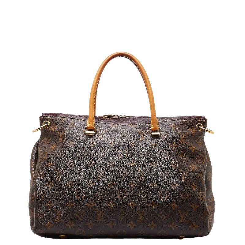 Louis Vuitton Monogram Pallas Handbag 2WAY M40906 Oral Pearl Brown PVC Leather  Louis Vuitton