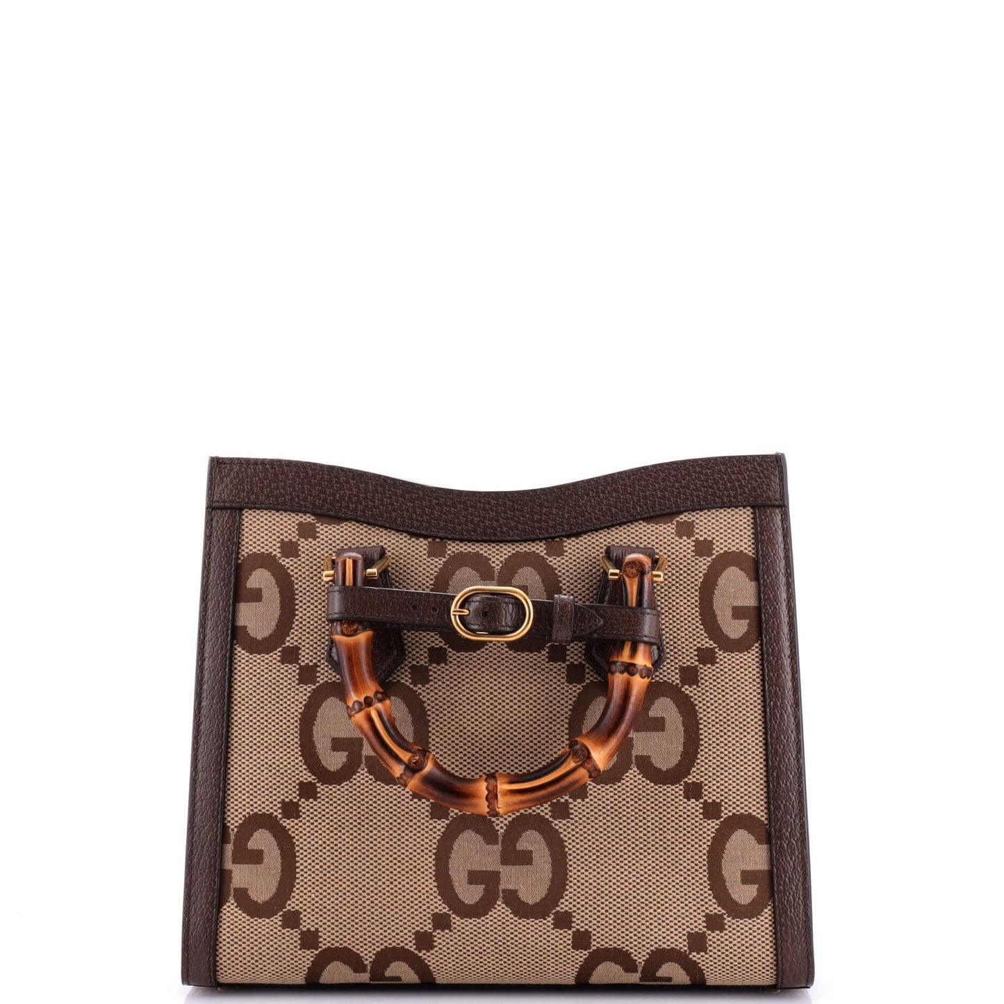 Diana NM Bamboo Handle Tote Jumbo GG Canvas Small