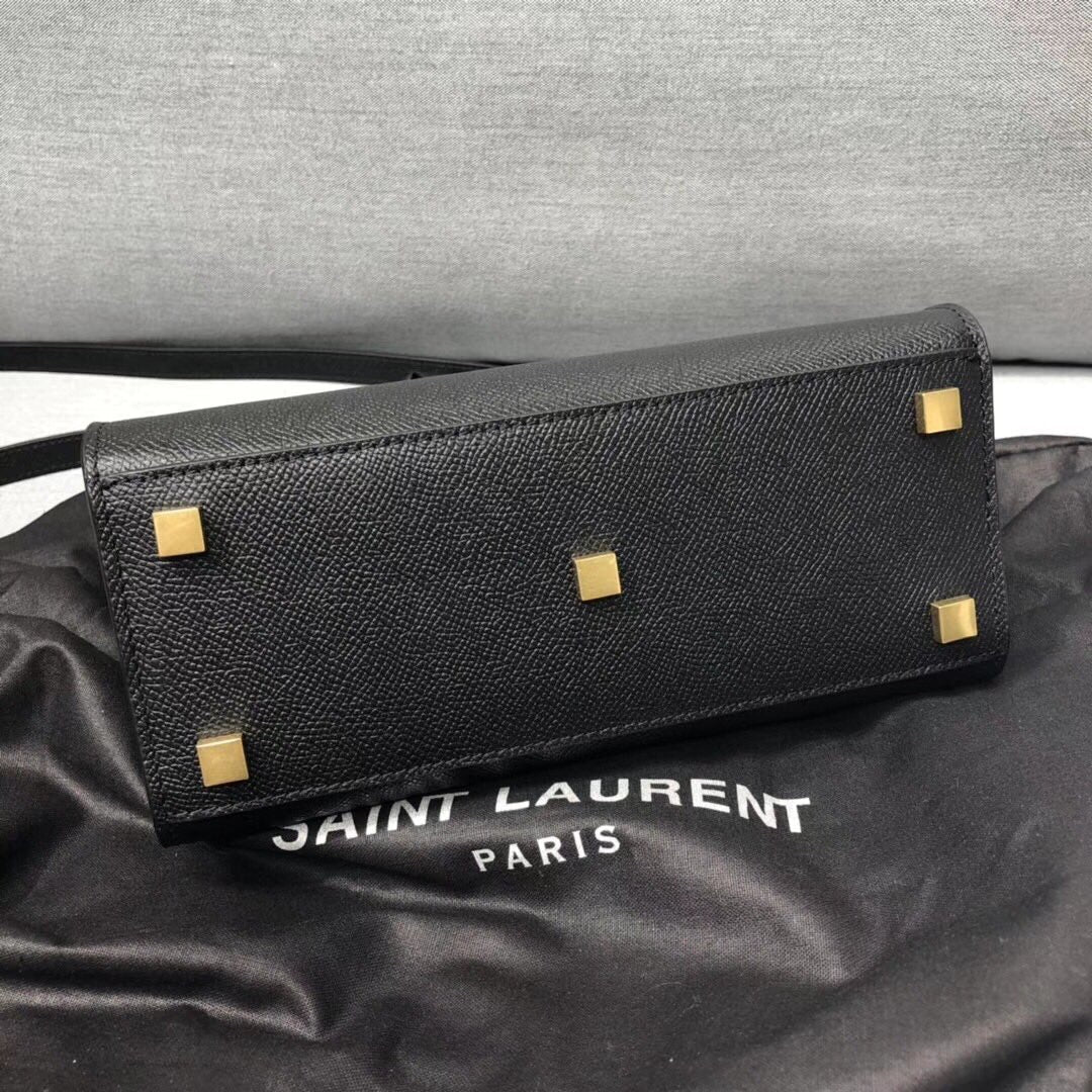 GLAMI Manhattan Nano Shopping Bag In Box Black For Women 8.2in/21cm YSL 5937410SX0W1000
