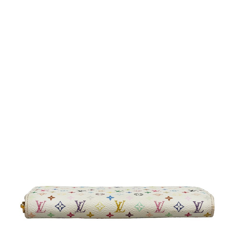 Louis Vuitton Monogram Multi-Color Zippie Wallet Roundfashner Long Wallet M60241 White PVC Leather Ladies Louis Vuitton