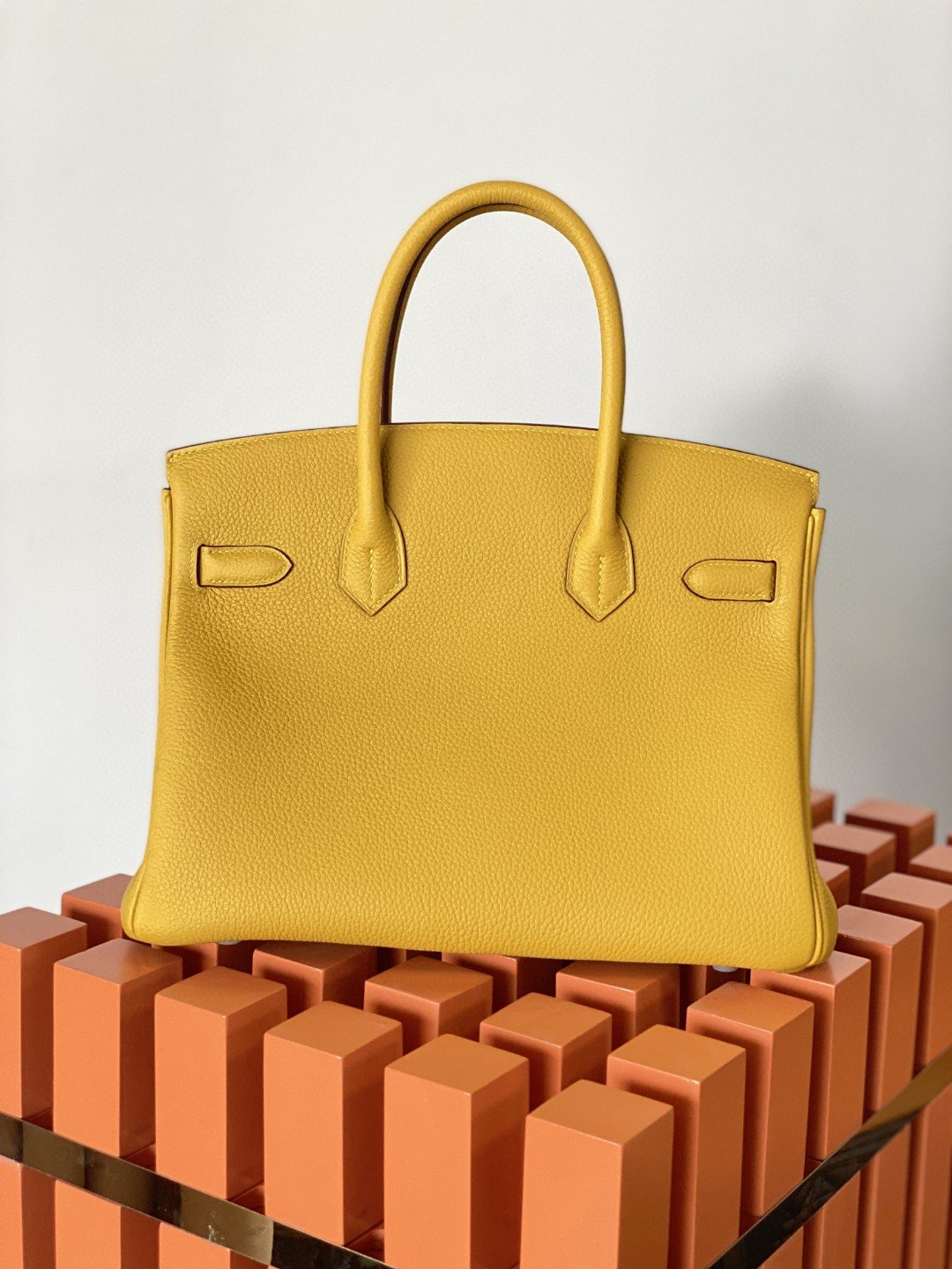 GLAMI Birkin Nata Swift Yellow For Women Gold Toned Hardware 11.8in/30cm