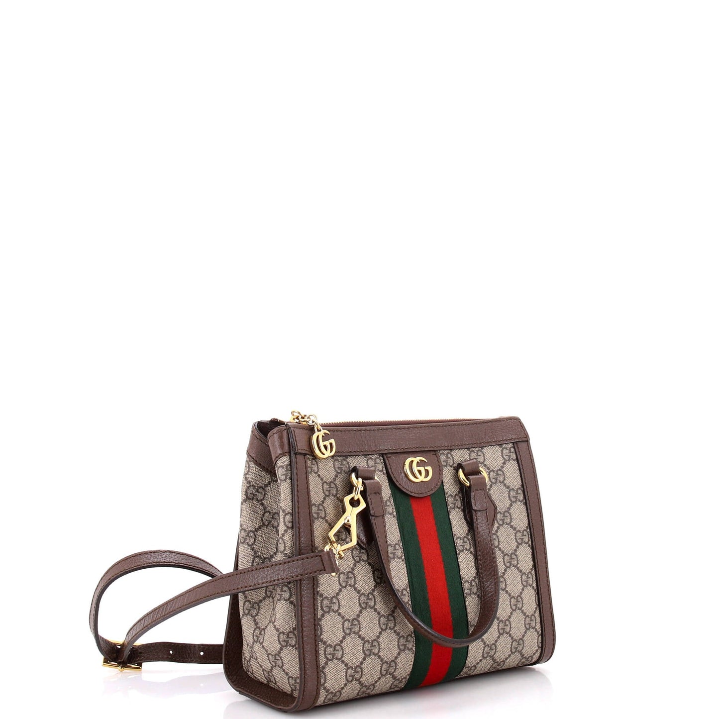Ophidia Top Handle Tote GG Coated Canvas Small