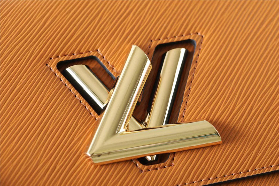 LV Twist MM Epi Gold Miel Brown For Women, WomenÃ¢â‚¬â„¢s Bags, Shoulder And Crossbody Bags 9.1in/23cm LV M59686