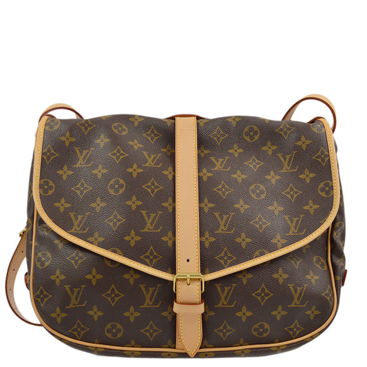 Louis Vuitton Monogram Saumur 35 Messenger Shoulder Bag M42254
