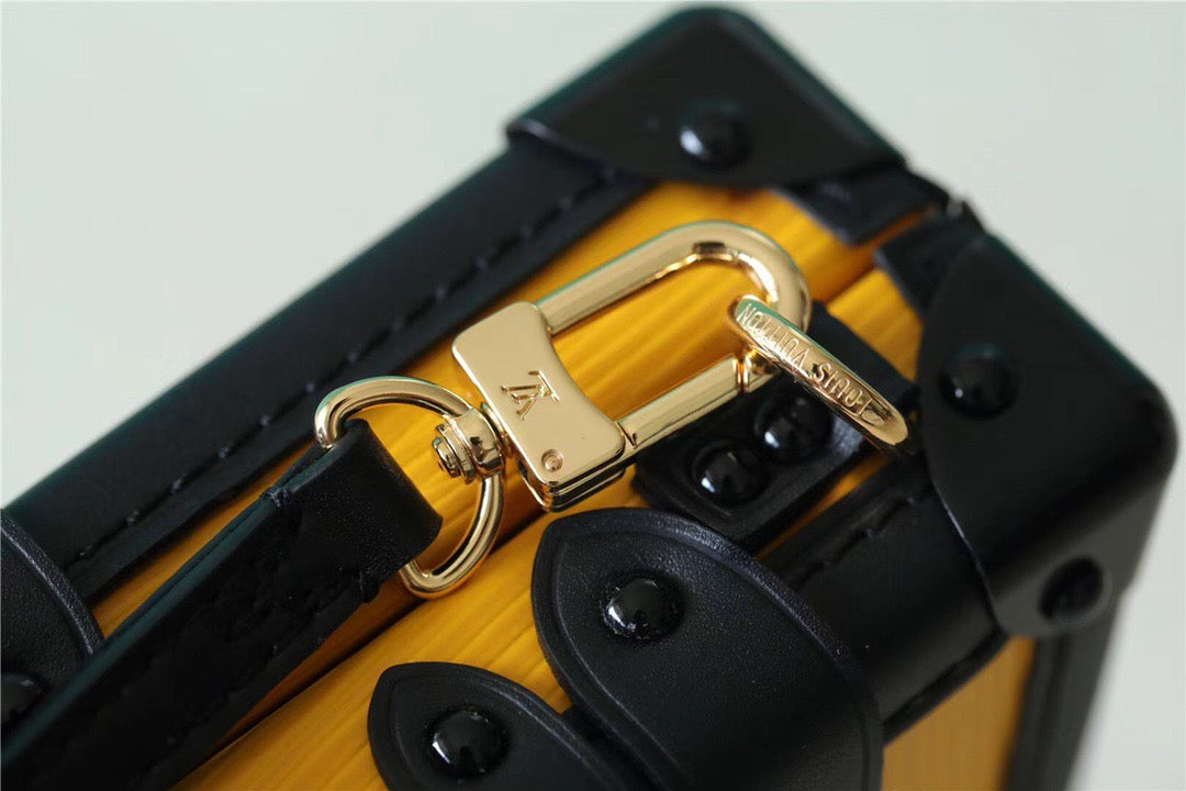 LV Petite Malle Epi Yellow For Women,  Shoulder And Crossbody Bags 7.9in/20cm LVÃ‚Â 