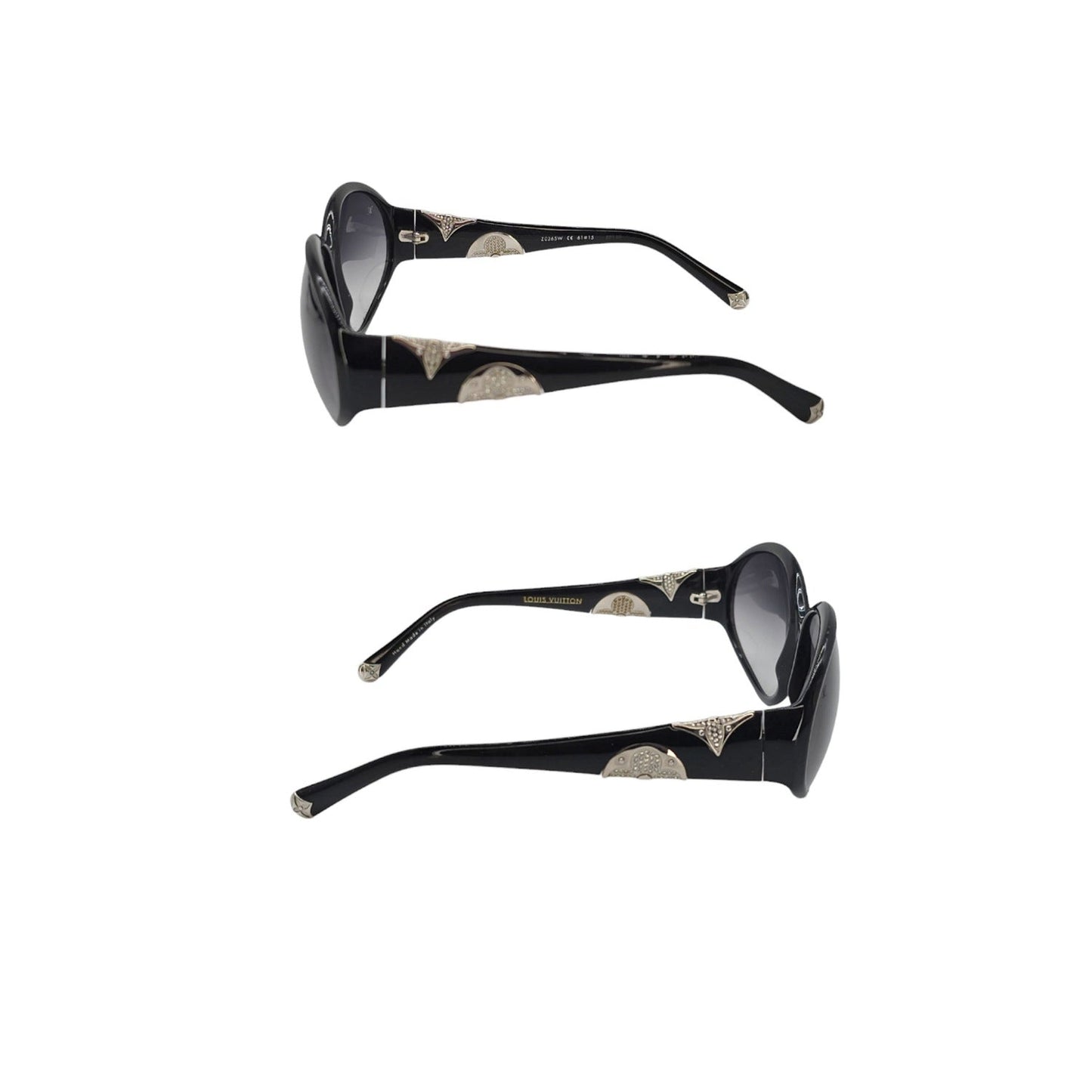 Louis Vuitton Iris PM Rhinestone Oval Sunglasses Z0265W