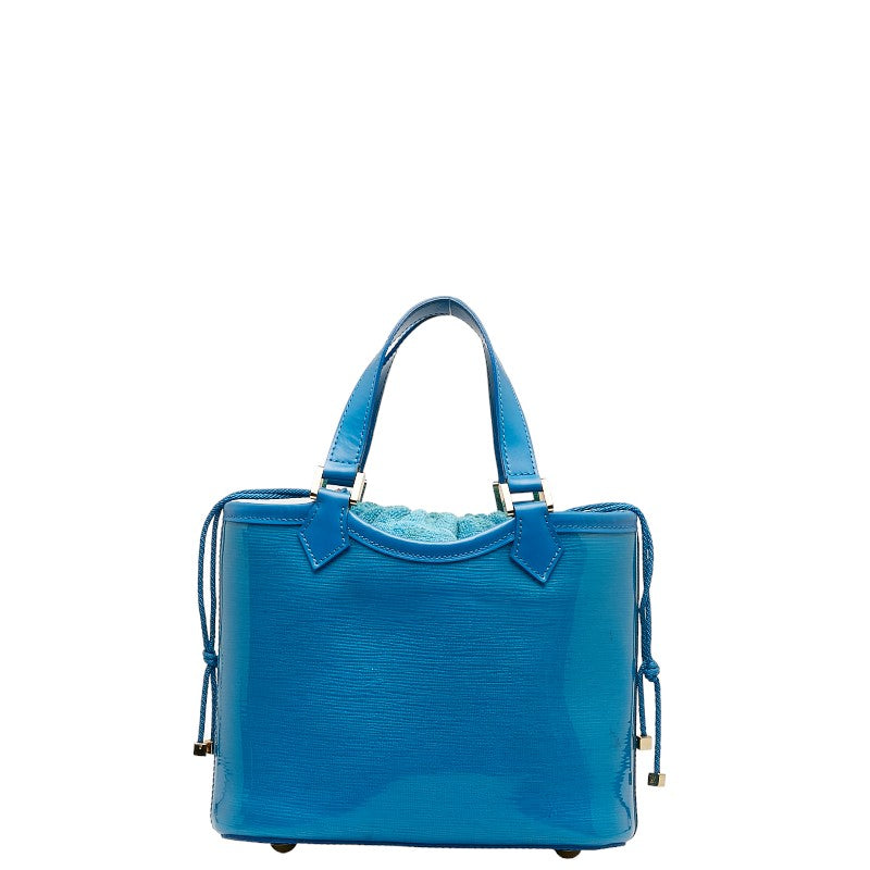 Louis Vuitton Epi Prague Mini Ragune Bay Handbag M92472 Blue Vinyl
