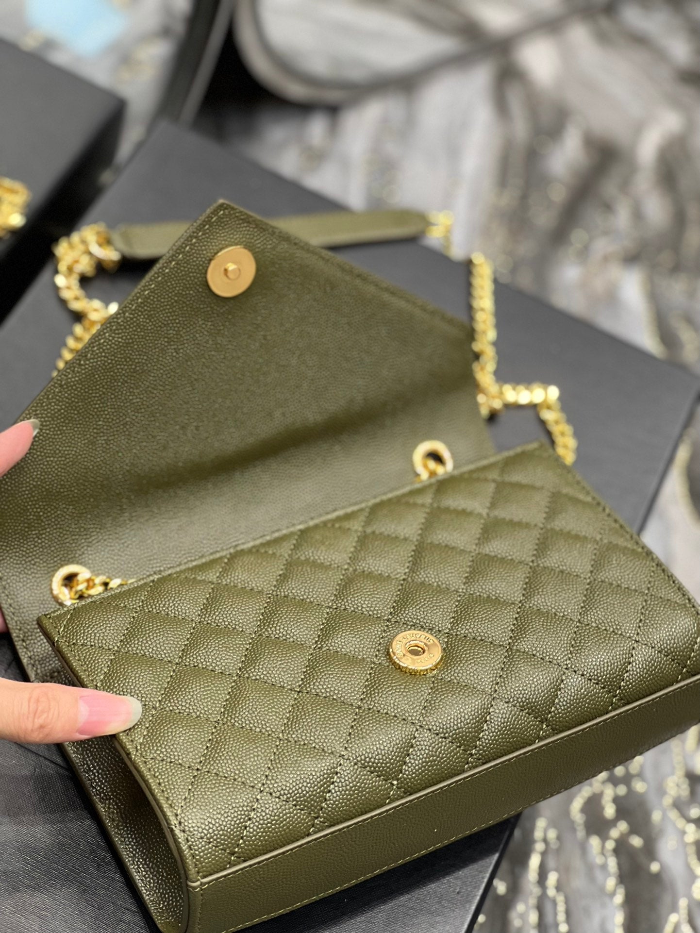 GLAMI Small Bag In Mix Matelasse For Women 8.2in/21cm YSL