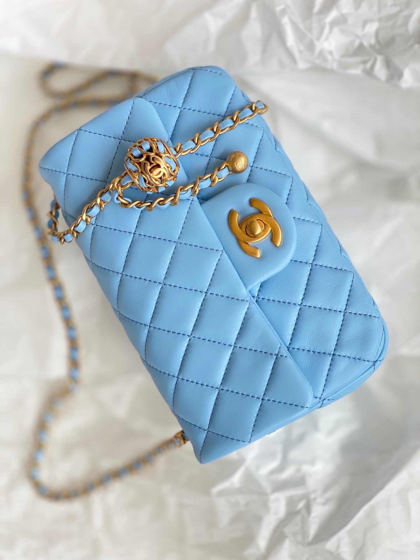 CHLMini Flap Bag Blue For Women, Women’s Bags 7.9in/20cm