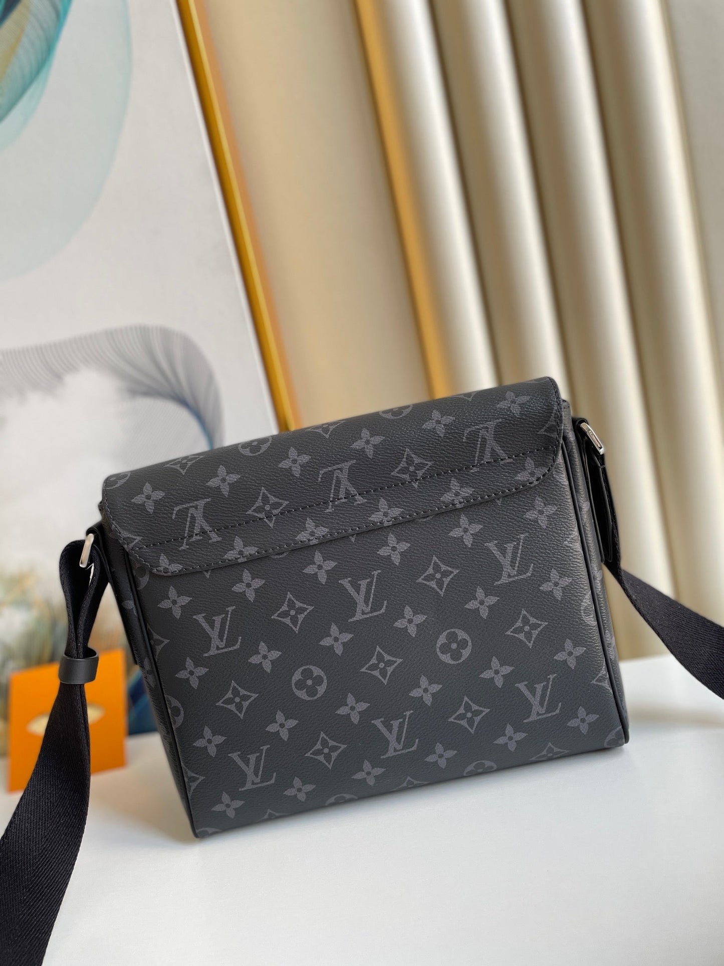 LV GLAMIstrict PM Monogram Eclipse Canvas For Men, Bags, Shoulder And Crossbody Bags 9.8in/25cm LV M44000