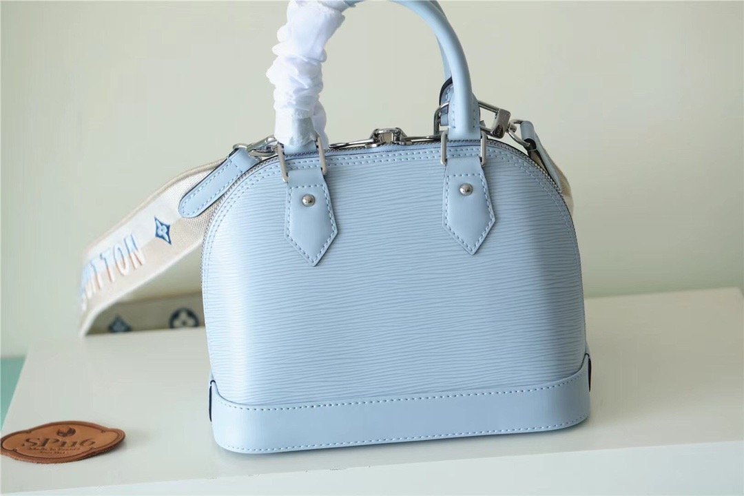 LV Alma GLAMI Epi Light Blue For Women,  Shoulder And Crossbody Bags 23.5cm/9.3in LV