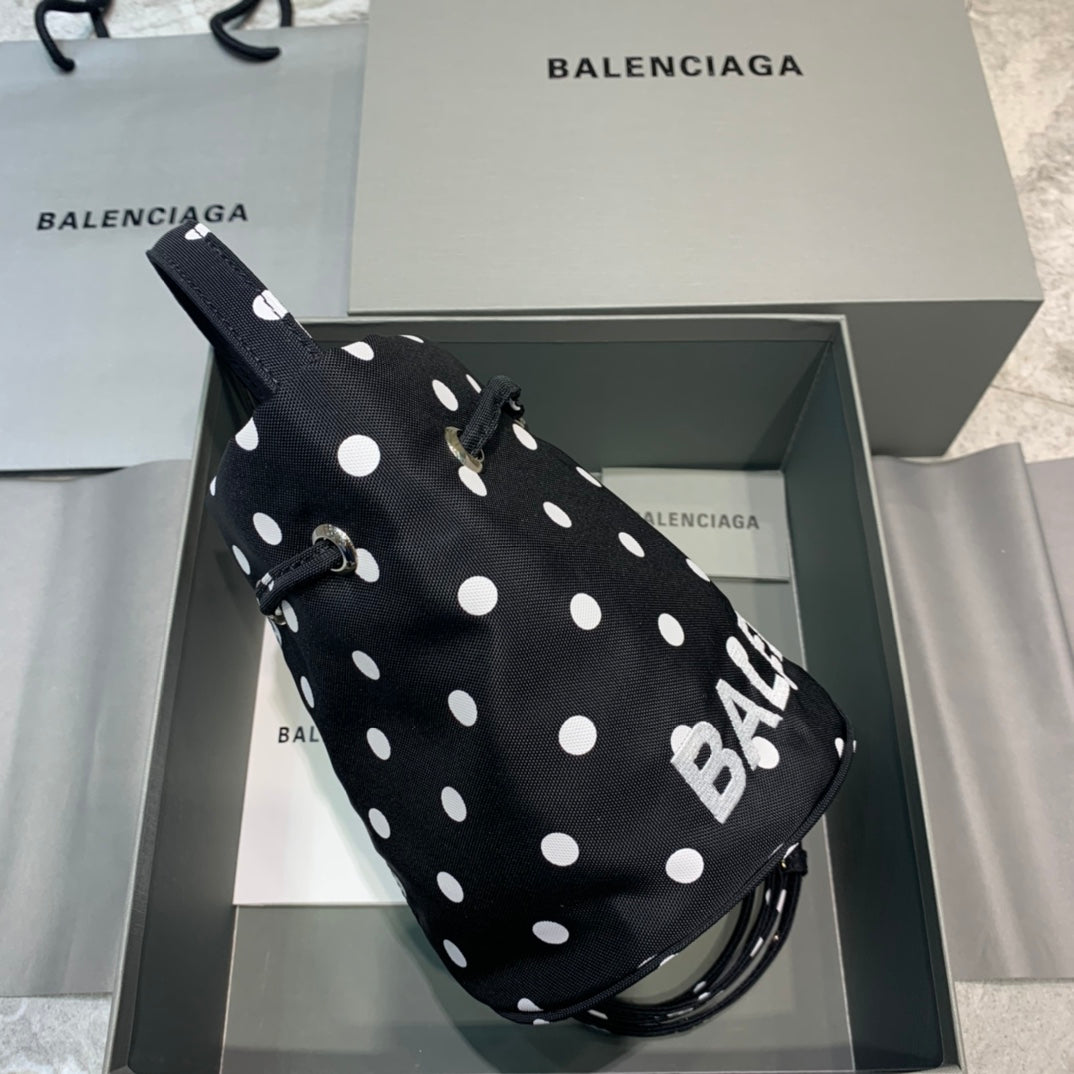 Balen Le Cagole MeGLAMIum Bucket Bag In Black, For Women,  Bags 11.8in/30cm