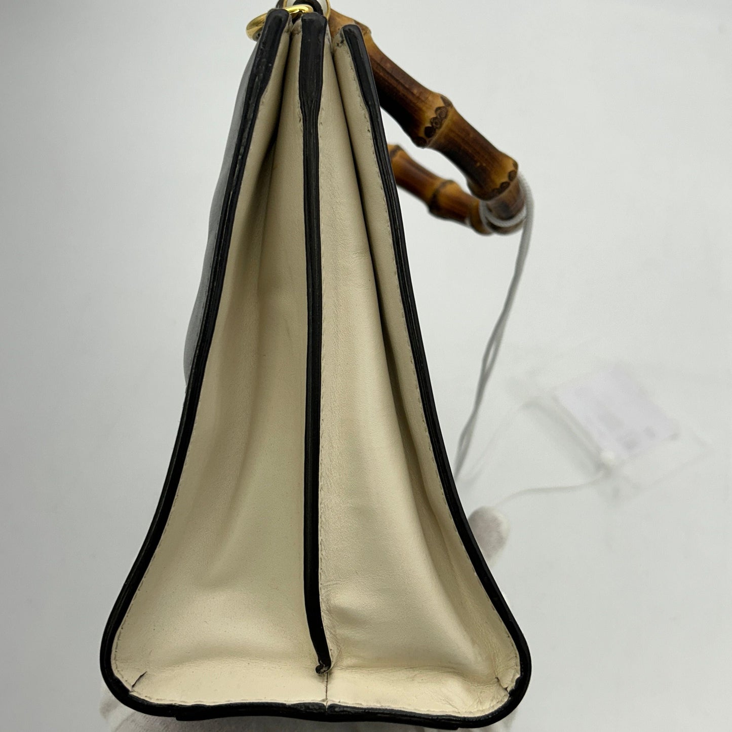 Gucci Bamboo Nymphaea Leather Satchel LA23314