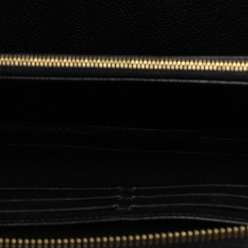 LOUIS VUITTON Louis Vuitton Monogram Amplant M64805 Long Wallet Carf/Laser Noir Black [Middle] Ladies