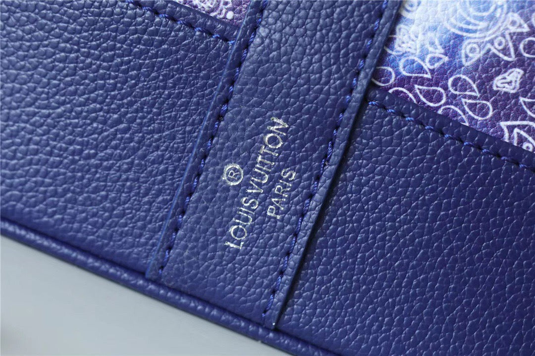 LV Randonee Messenger Monogram Stripes Blue For Men, Bags, Shoulder And Crossbody Bags 10.4in/26cm LVÃ‚Â 