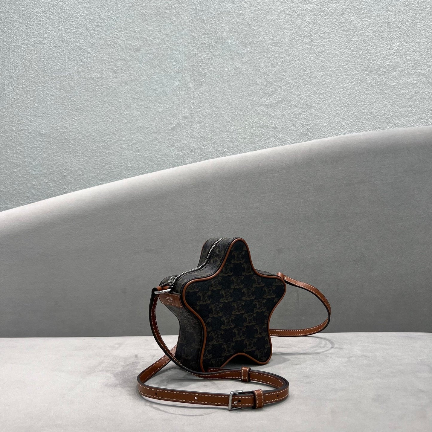 GLAMI Small Etoile In Triomphe Canvas Brown For Women 7in/18cm 198762BZJ.04LI