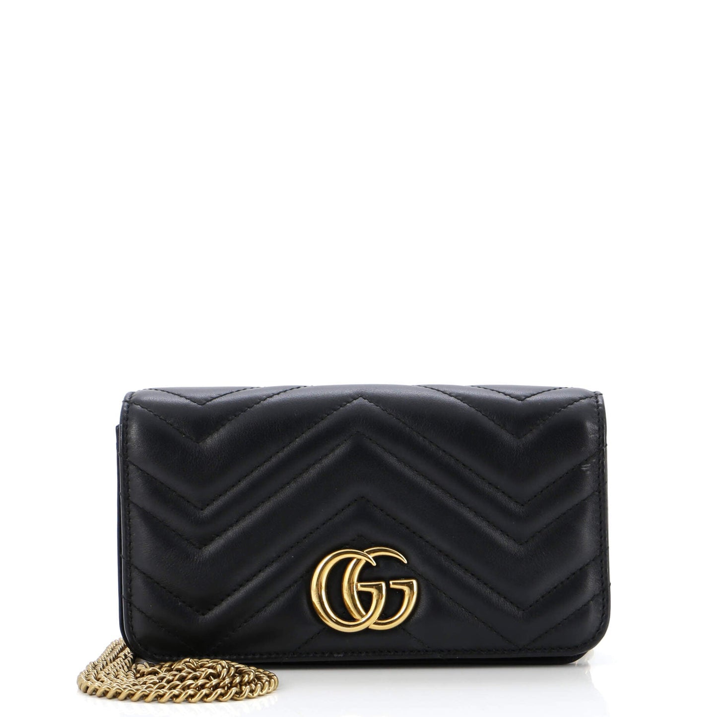 GG Marmont Chain Flap Bag Matelasse Leather Mini