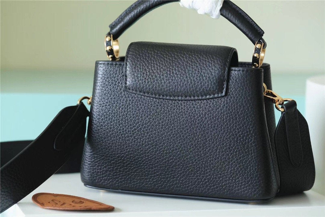 LV Capucines GLAMI Taurillon Black For Women,  Shoulder And Crossbody Bags 21cm/8.3in LV