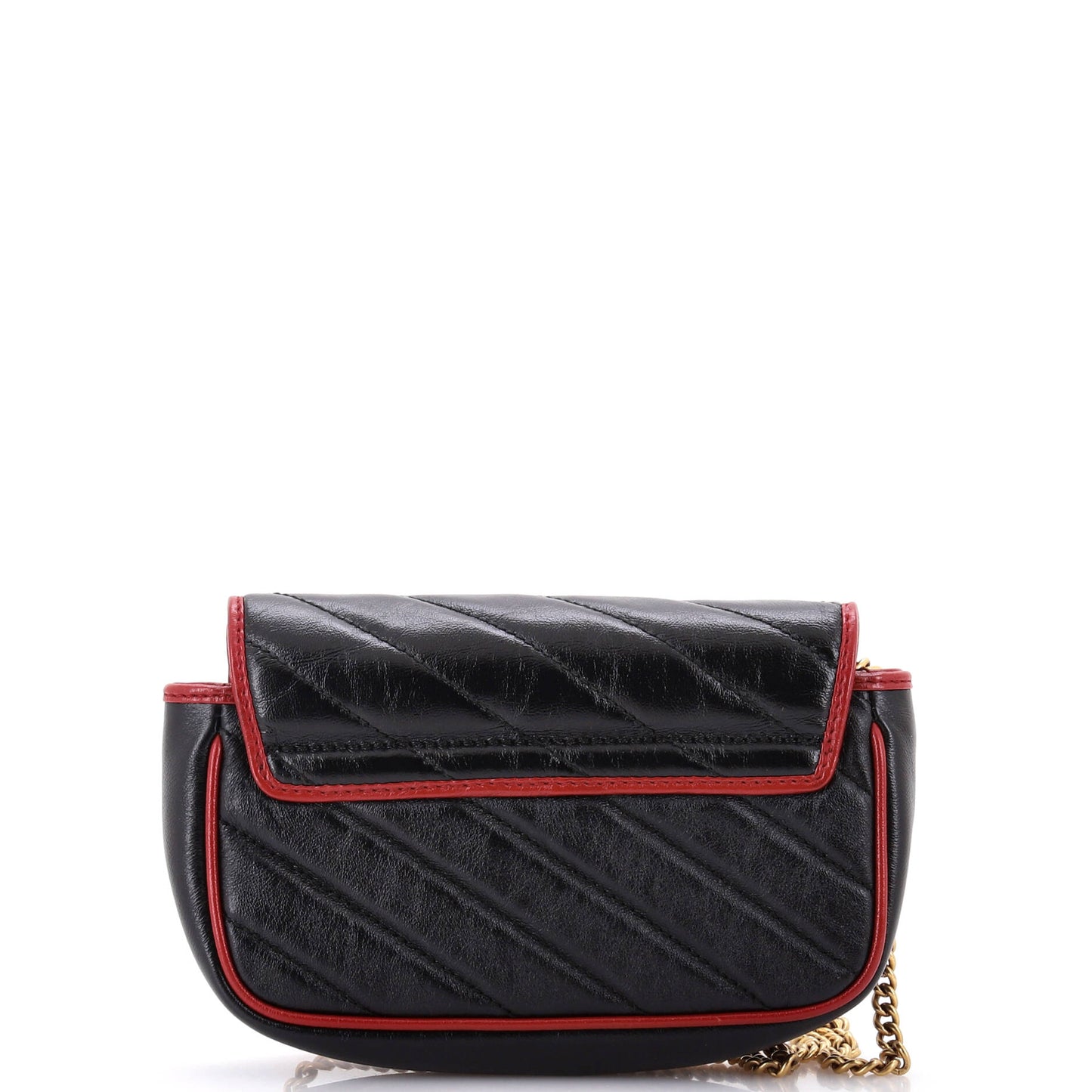 GG Marmont Flap Bag Diagonal Quilted Leather Super Mini