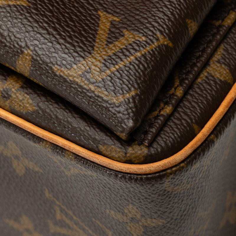 Louis Vuitton Monogram M51164 Shoulder Bag PVC/Leather Brown