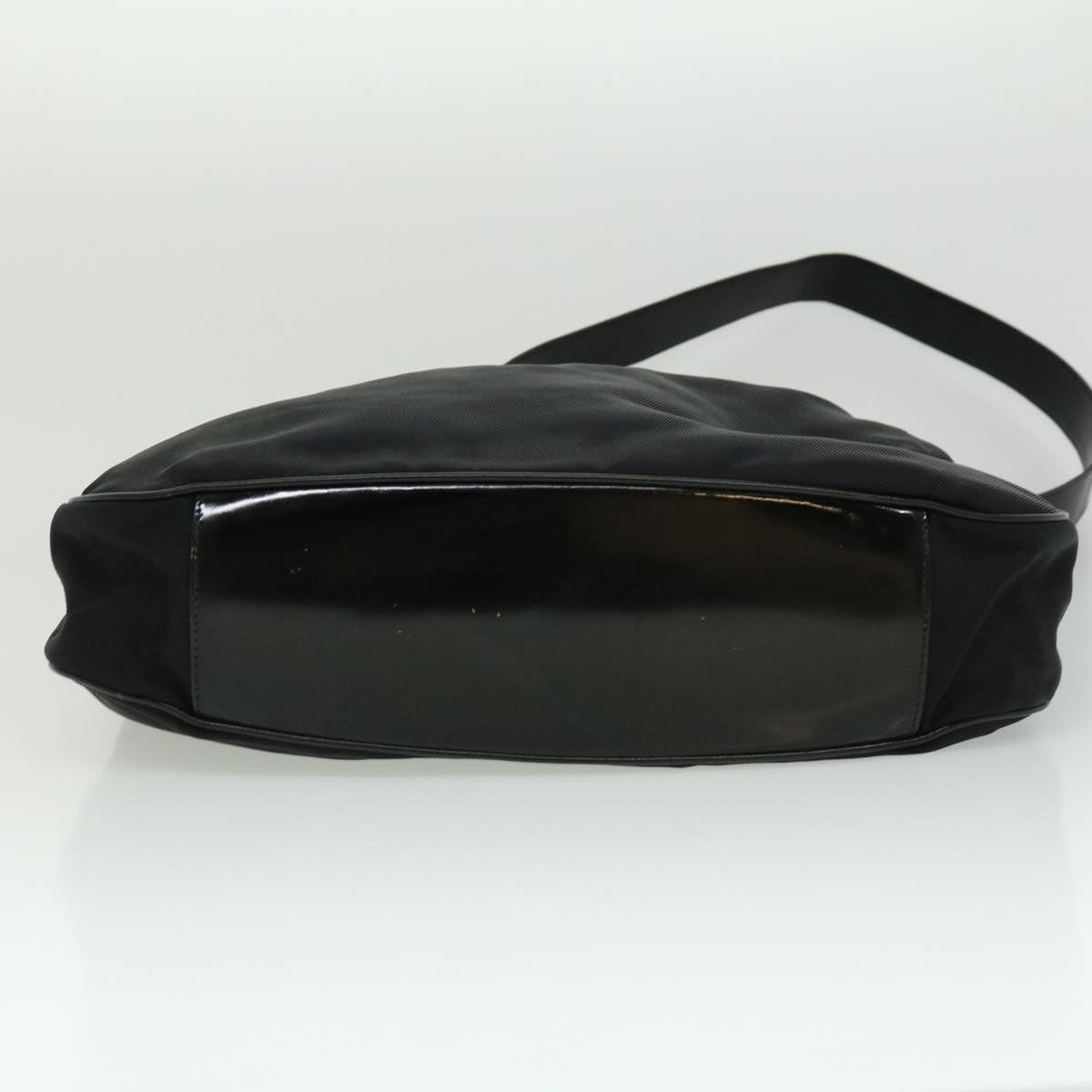GUCCI Bamboo Hand Bag Canvas Black ac1087