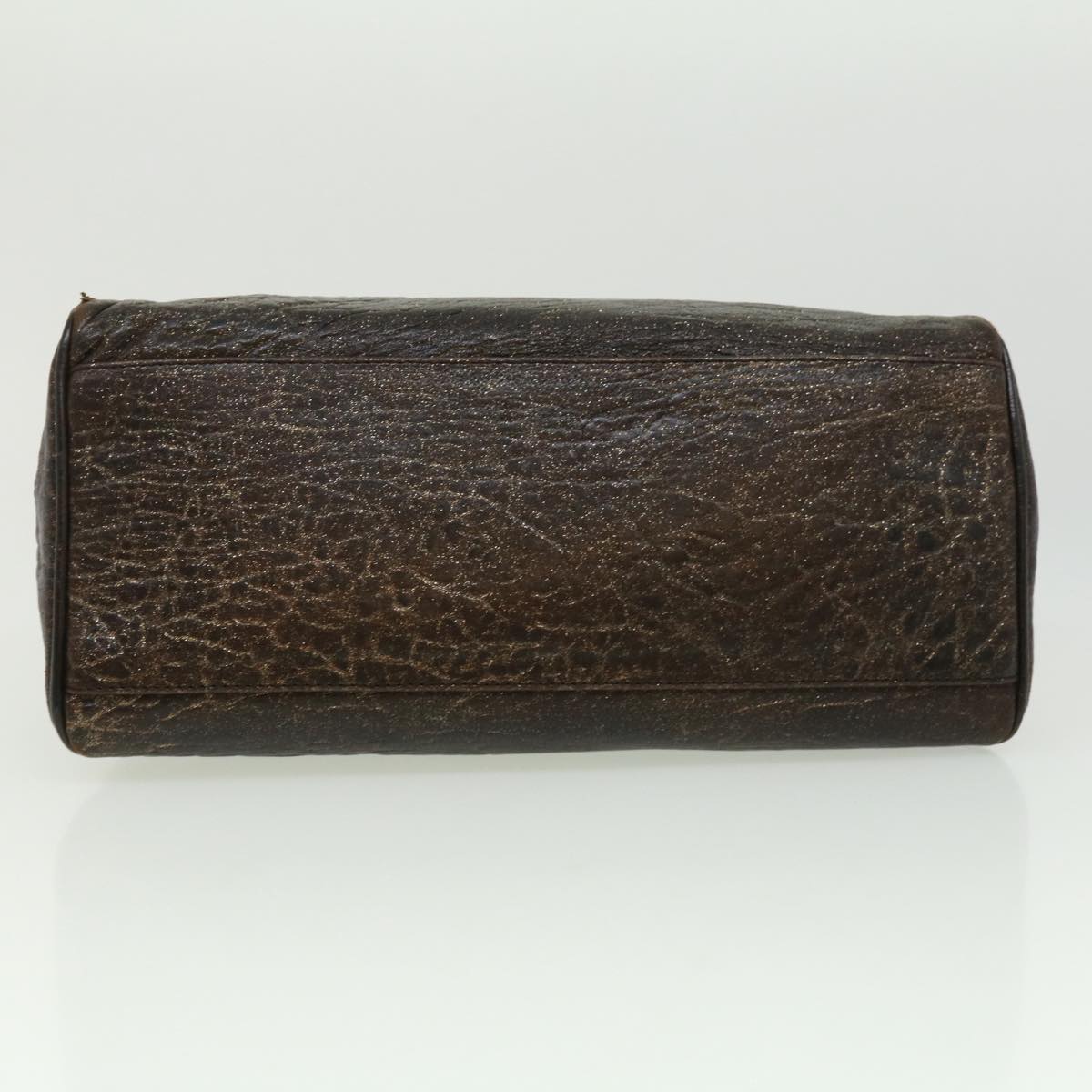 FENDI Hand Bag Leather Brown ac1144