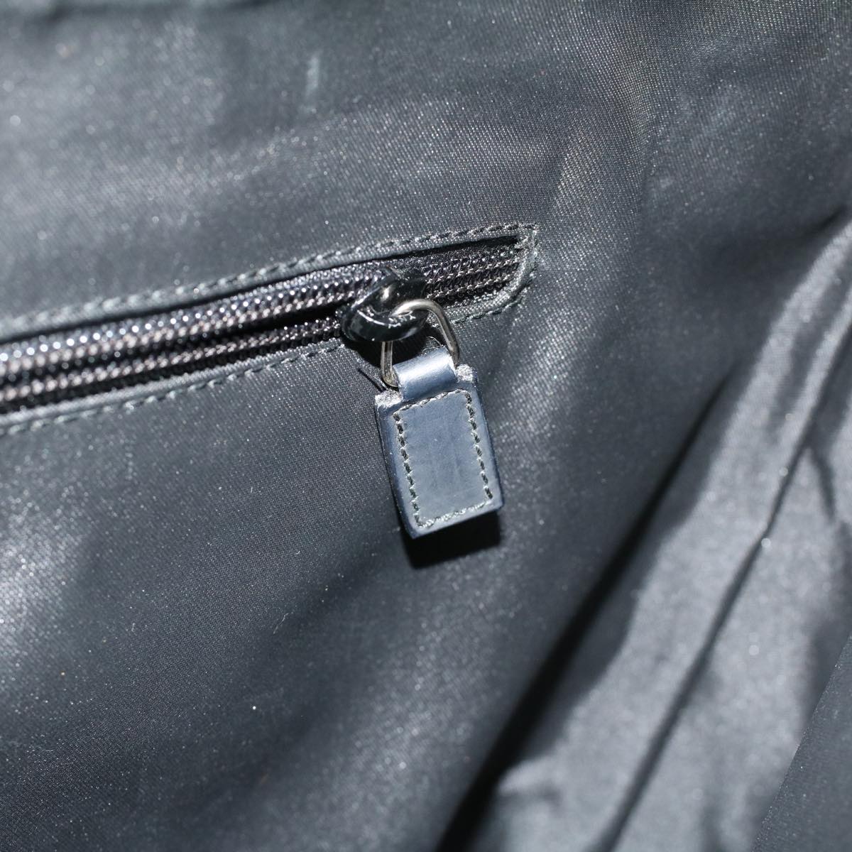 GUCCI GG Canvas Hand Bag Black Dark Brown 0153712 ac1236