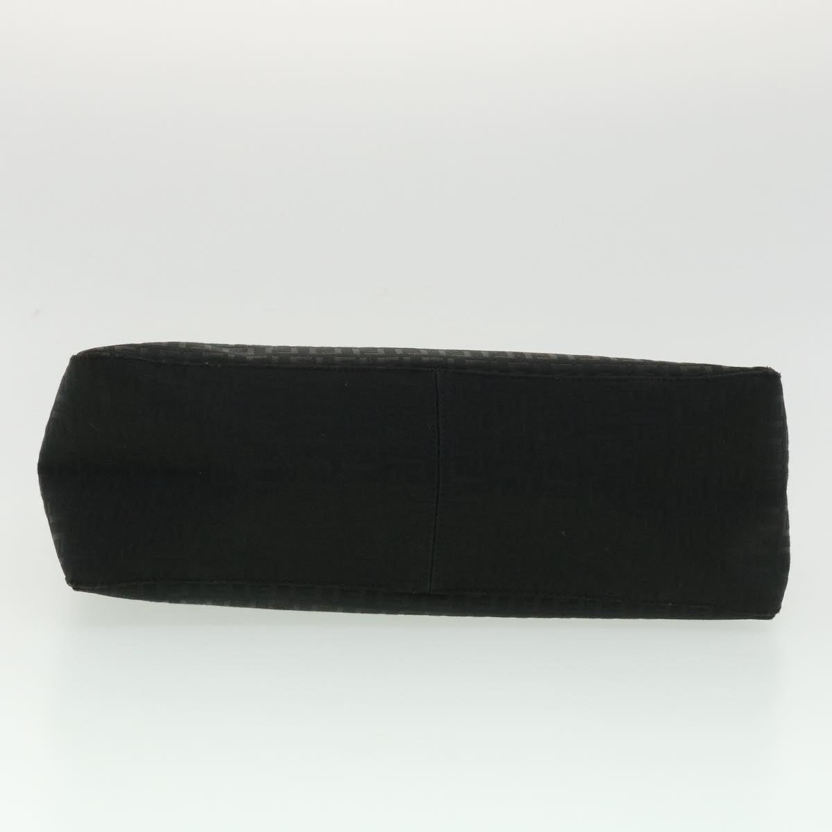 FENDI Zucchino Canvas Hand Bag Black ac1348