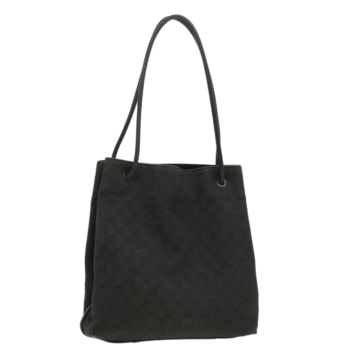 GUCCI GG Canvas Tote Bag Black 101341 ac1598