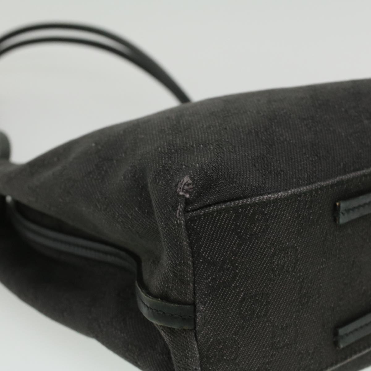 GUCCI GG Canvas Tote Bag Black 101341 ac1598