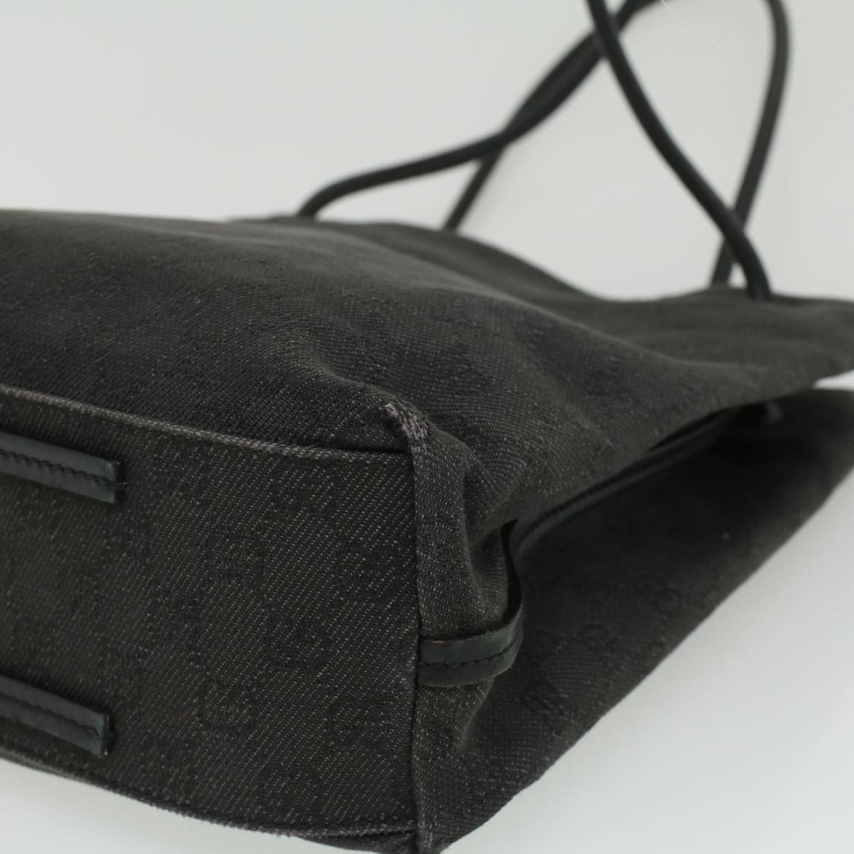 GUCCI GG Canvas Tote Bag Black 101341 ac1598