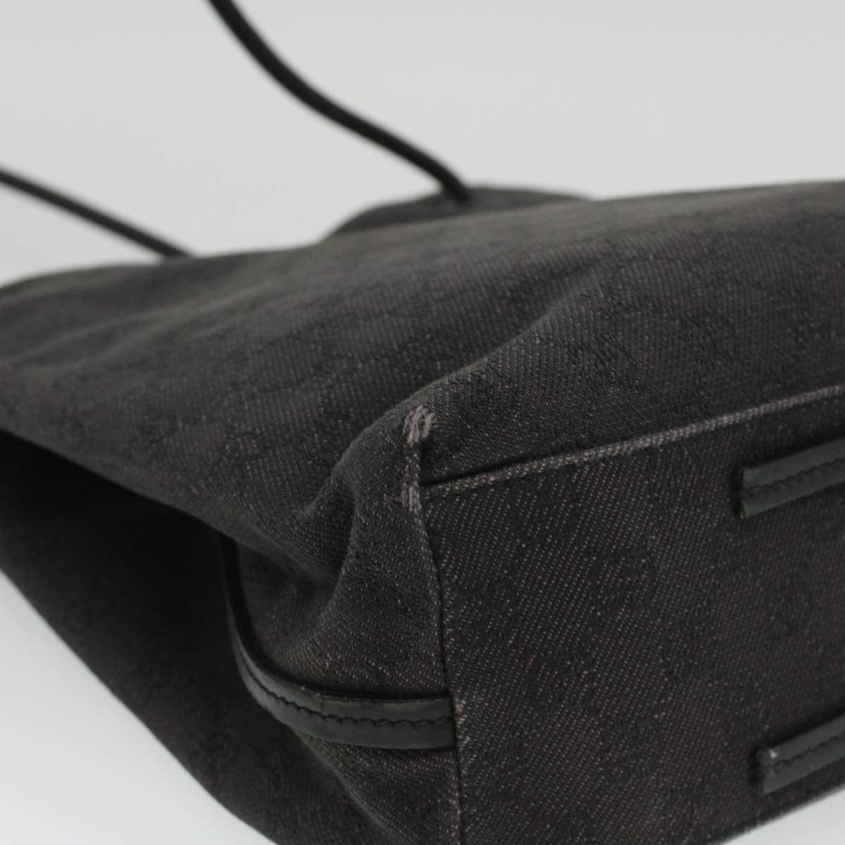 GUCCI GG Canvas Tote Bag Black 101341 ac1598